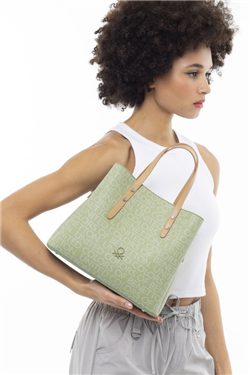 Benetton BNT 945 Yeşil KADIN EL ÇANTASI