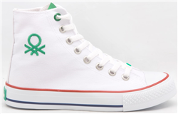 Benetton BNT 30628 Beyaz Günlük Bayan Ayakkabı