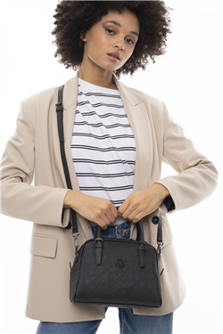 Benetton BNT 1049 Siyah KADIN EL ÇANTASI