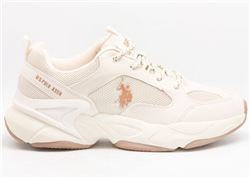 U.S Polo Assn. MAYBE Bej Bayan Sneaker