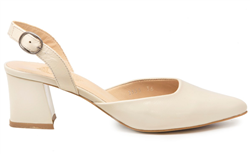 Gedikpaşalı NSH 2555 Bej Bayan Klasik Ayakkabı