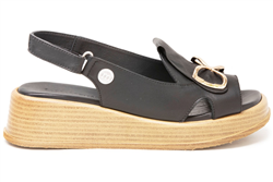 Mammamia D25YS 2780 Siyah Bayan Sandalet