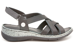 Mammamia D25YS 2865 Siyah Bayan Sandalet