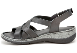 Mammamia D25YS 2865 Siyah Bayan Sandalet