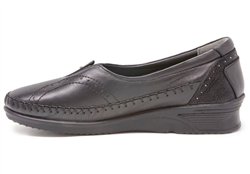 Forelli GULIS 48007 Siyah Bayan Comfort Ayakkabı